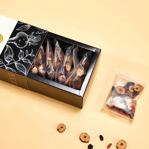 Ginseng Five Treasures Tea Male Kidney Tea Factory Direct Sales Independent Packaging Huang Jing Goji Berry Tea Dropshipping Men's Tea Five Treasures Tea
