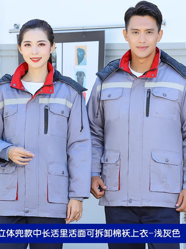 invierno grueso ropa de trabajo chaqueta de algodón resistente al desgaste de superficie de trabajo interior reflectante ropa de algodón taller de ingeniería de ropa de algodón de protección contra el frío