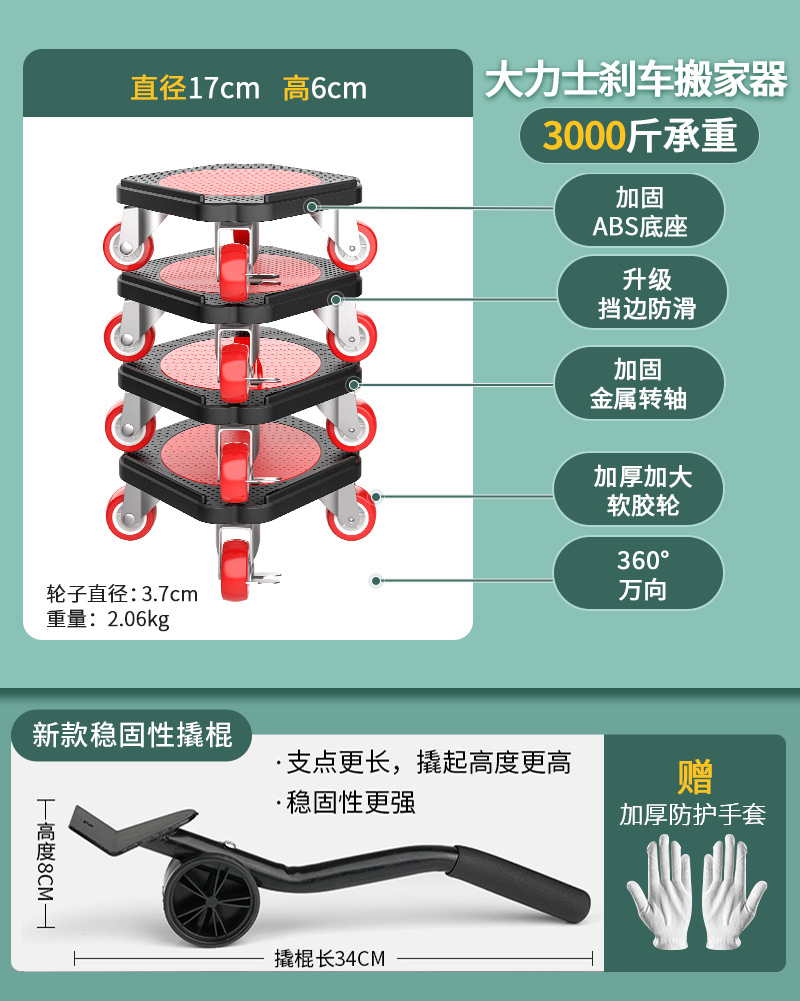 산업용 헤비듀티 유니버설 모델 × 1500kg / 더블 브레이크 미끄럼 방지 설계 / 금속 회전축 / 미끄럼 방지 특허