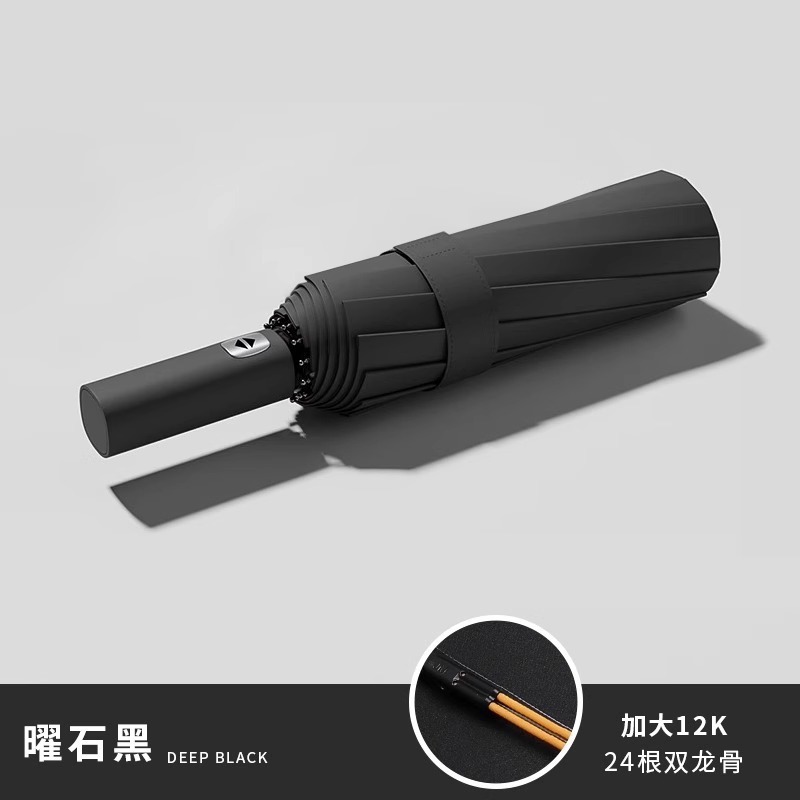 12骨全自动折叠雨伞大号双人晴雨两用遮阳防晒防紫外线太阳广告伞|undefined