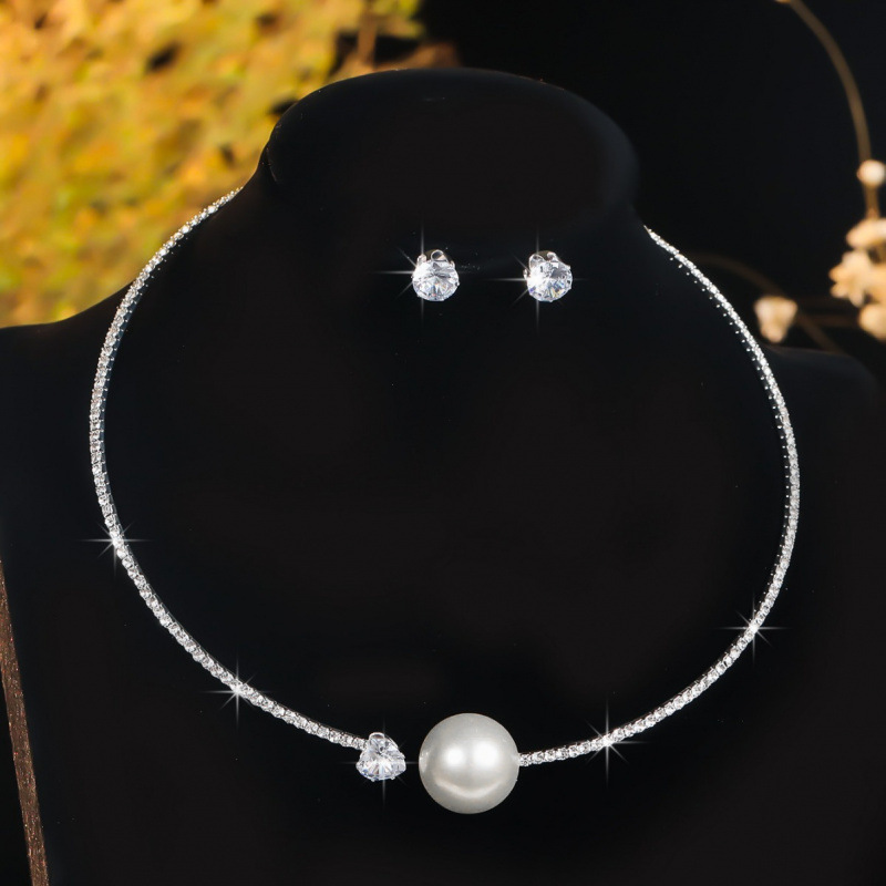 Svadobné šperky, náhrdelník, náramok, sada šperkov, banketové šaty, náhrdelník, módne všestranné_voghion.com