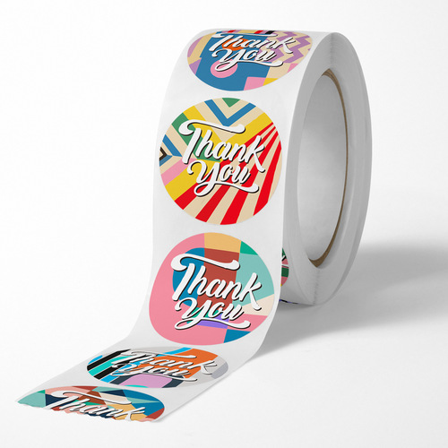 500 stickers thank you stickers dessert cake baking seal stickers cartoon children's reward stickers wedding flowers