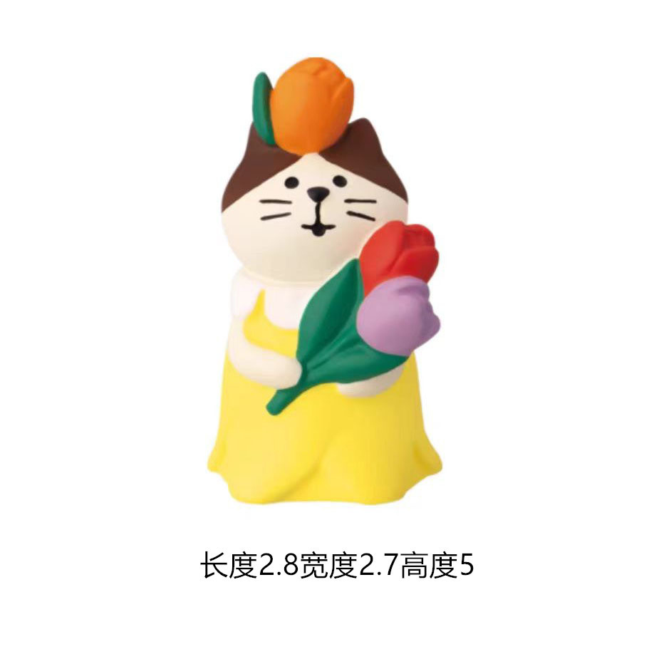 日本式猫食游DIY2025zakka春日花園潮游装飾撮影道具ミニチュア樹脂小置物