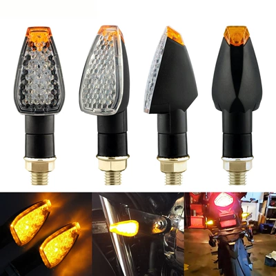 Motosiklet üçün 14 LED qısa tutacaqlı dönmə siqnalı