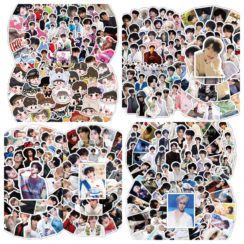 60 Star Avatar Emoticon Stickers Tnt Era Youth Group White Deer Deng Purple Chess Korean Girl Group Stickers