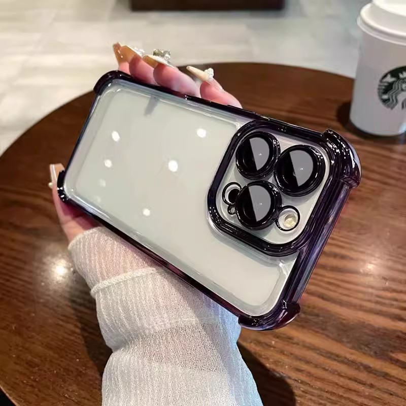 Protector de pantalla todo incluido con bolsas de aire en las cuatro esquinas, funda para teléfono Apple 17 compatible con iPhone 14, funda protectora anticaídas para 13 Pro Max