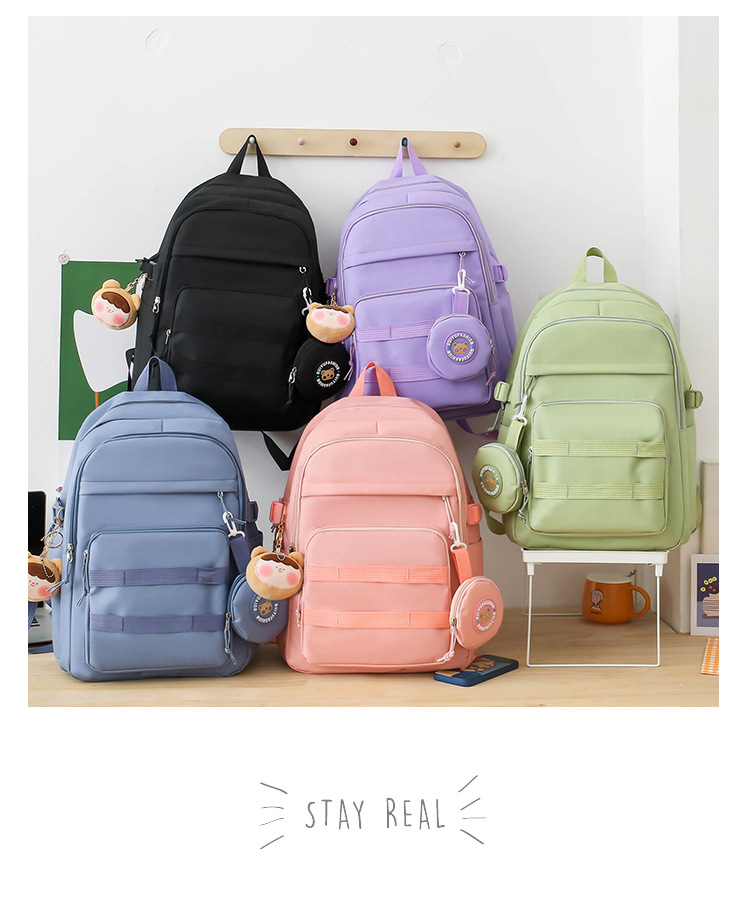 Zaini per bambini, estate, nuova stagione scolastica, zaino per studenti della scuola primaria di 3a e 4a elementare, stile coreano, semplice, grande capacità, borsa casual in tela_voghion.com