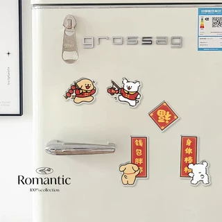 卡通冰箱贴创意新款可爱磁贴冰箱装饰亚克力磁力贴强力创意冰箱贴