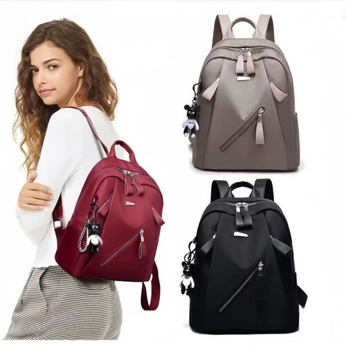 Wholesale backpack, women's cross-border hot oxford cloth backpack, nylon all-matching fashionable canvas backpack, trendy