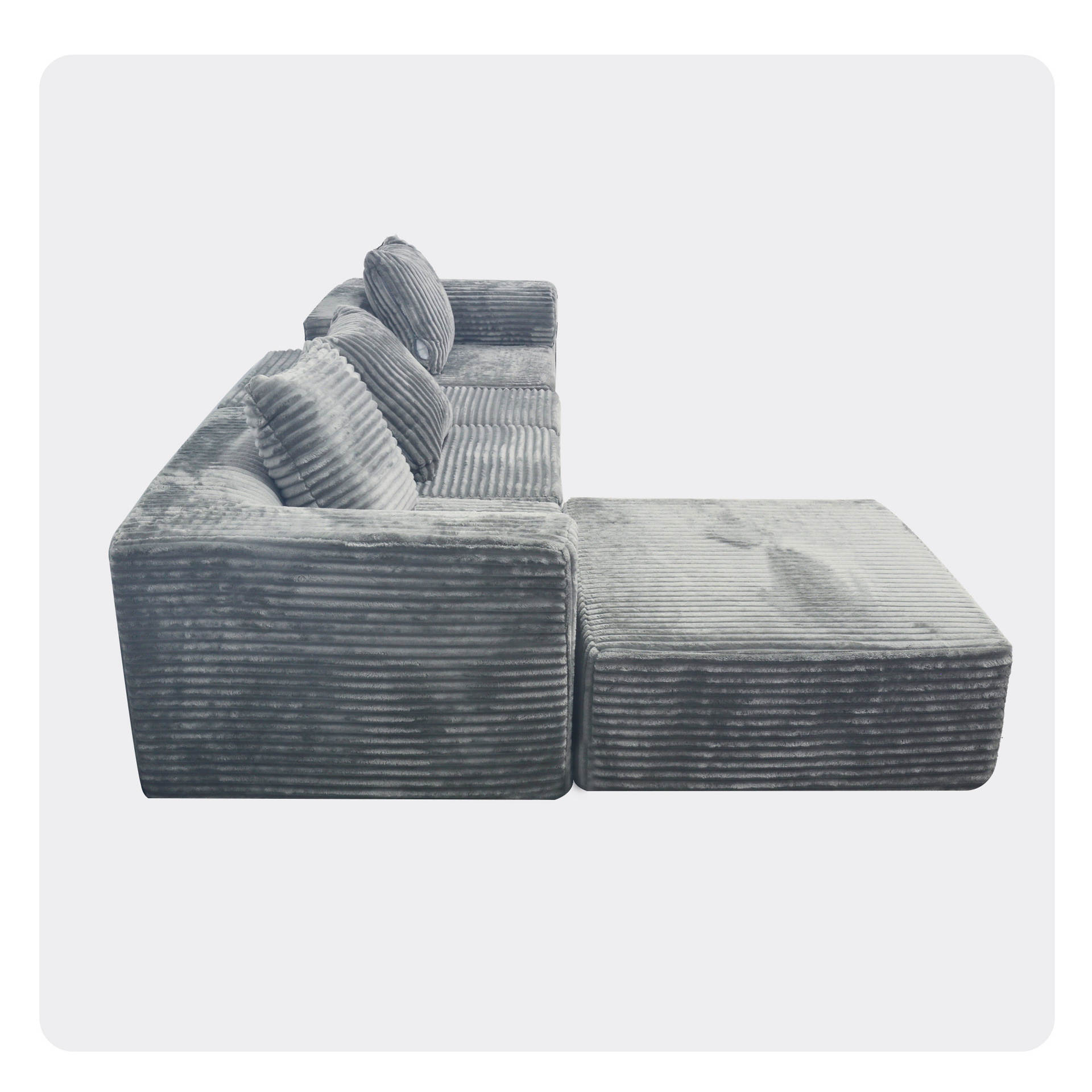 Sofá comprimido comercio exterior transfronterizo nuevo esponja vacío embalaje de esquina combinación de sofá muebles de sala de estar sofá perezoso