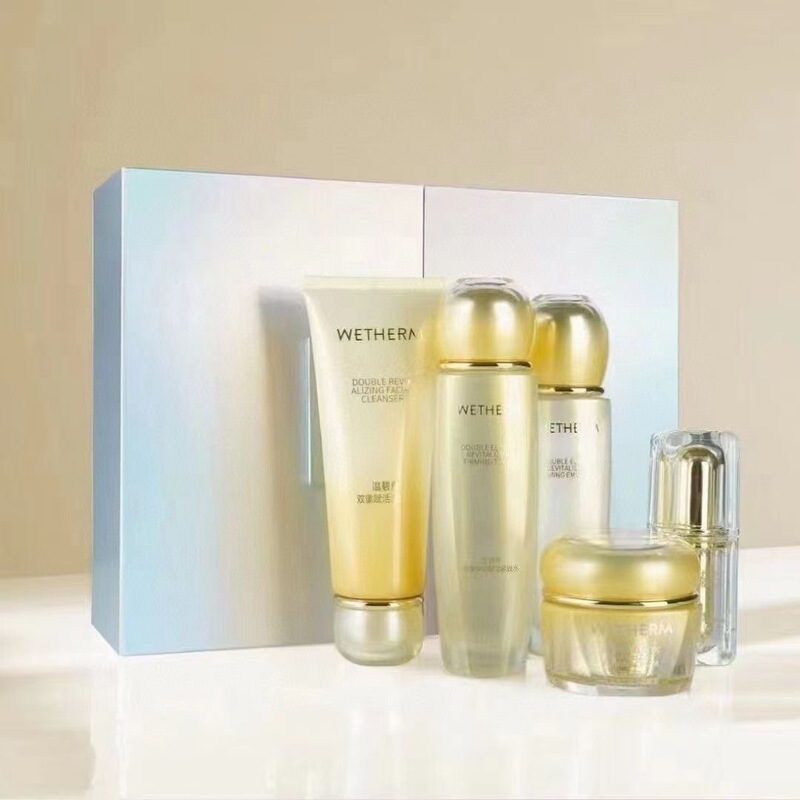 Wen Biquan suit elastic moisturizing activation set box moisturizing five-piece beauty salon skin care products live supply wholesale