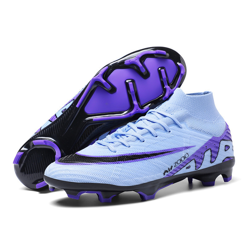 Zapatos de Fútbol para Entrenamiento de PVC y Caucho Antideslizantes para Césped Natural y Artificial