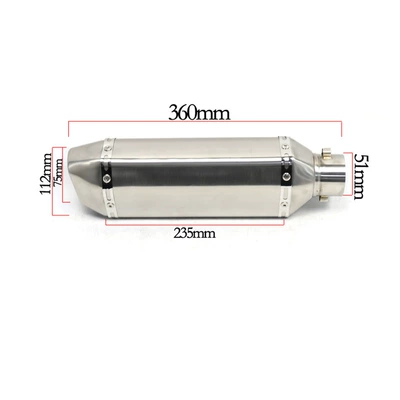 Motorcycle Scooter Modified Personalized Exhaust Motorcycle exhaust pipe