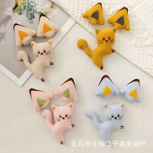 Cute Cat Hairpin Accessories Sweet Girl Shoe Bag Headwear Cartoon Animal Doll Decorative Headwear