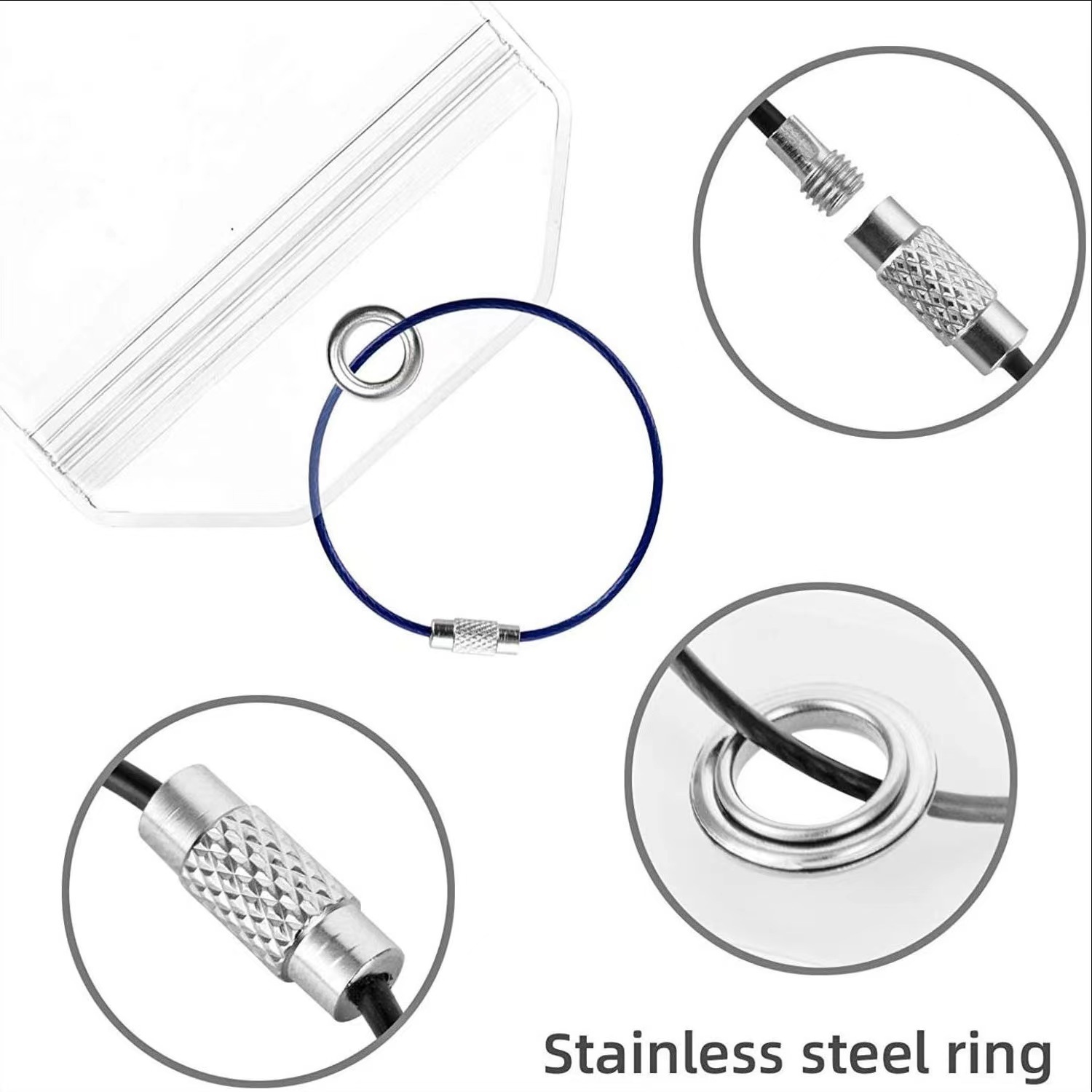 Venta caliente transfronteriza de PVC transparente autoadhesivo etiqueta de equipaje película suave cubierta de la etiqueta cubierta de la tarjeta de embarque de equipaje