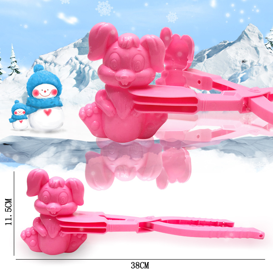 Una variedad de juguetes de nieve se puede utilizar para invierno al aire libre clip de bola de nieve juguetes de nieve para niños