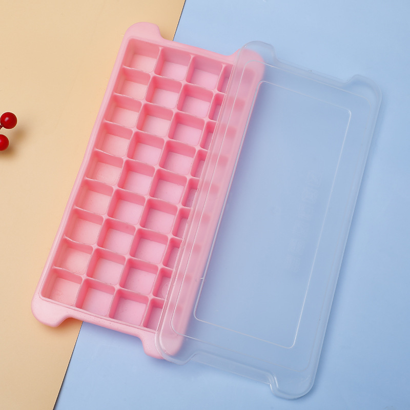 Molde de hielo creativo con tapa para hacer bolas de hielo de mármol caseras, cubitos de hielo congelados, molde de plástico, molde de hielo redondo, caja de hielo esférica
