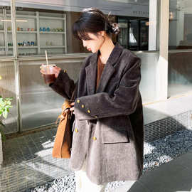 美拉德老钱风西装外套女春秋2024新款气质休闲西服高级感爆款洋气