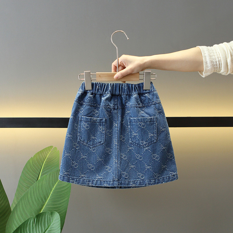 Denim girl's skirt