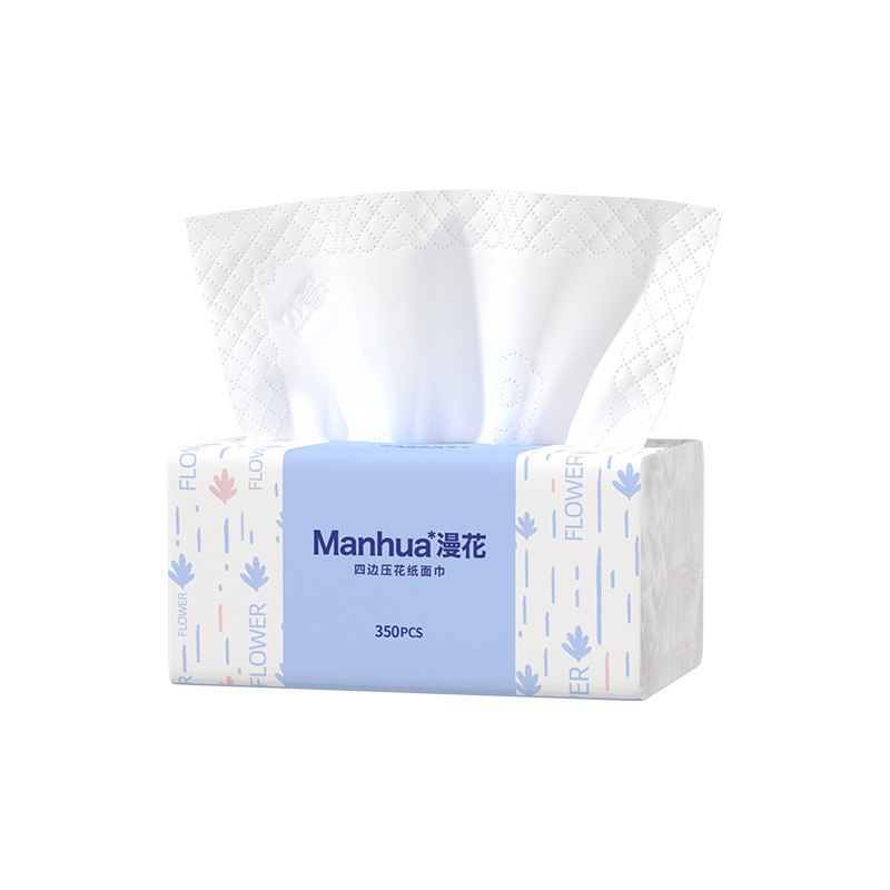 漫花抽纸24包整箱家用实惠装纸面巾原木5层加厚清洁卫生纸批发|undefined