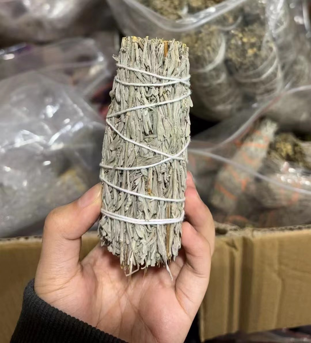 天然の白い鼠の尾の草のアメリカのカリフォルニア州のwhiteageの香薫の杖の雪の松の杖の縛りの空間の卸売りはまたがります。