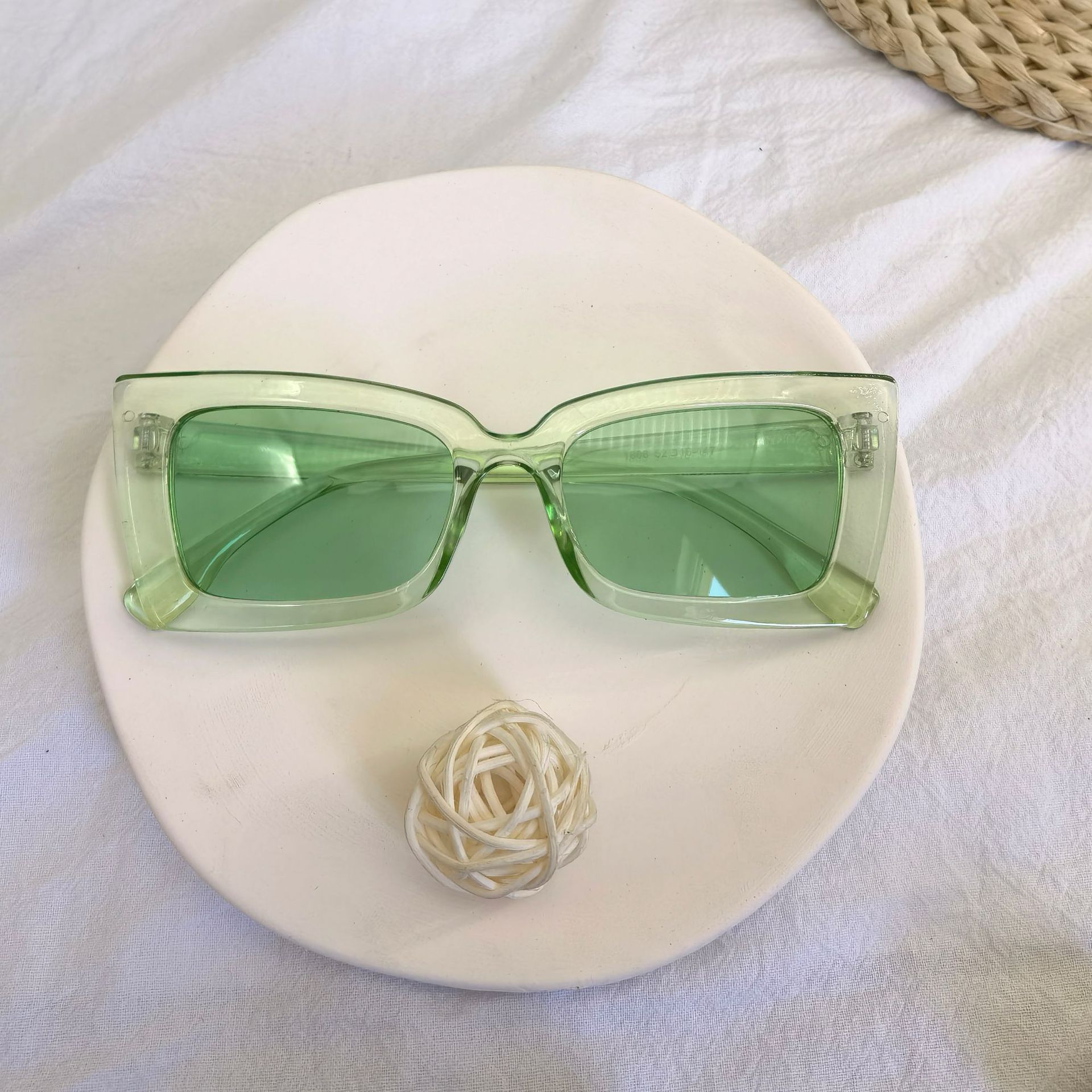 Gafas de sol de marco cuadrado de cacao, estilo europeo/americano, multicolor, personalidad street style, producto caliente de fábrica