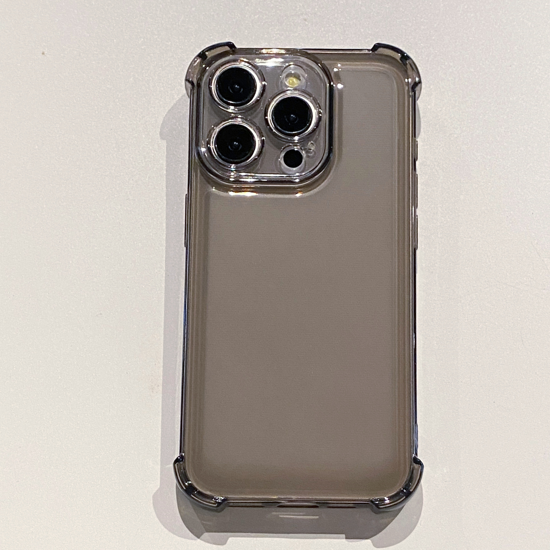 Suitable for iphone14 Transparent Mobile Phone Case 15 Four Corner Anti-drop Protective Case 13 Airbag Case Silicone 11_voghion.com