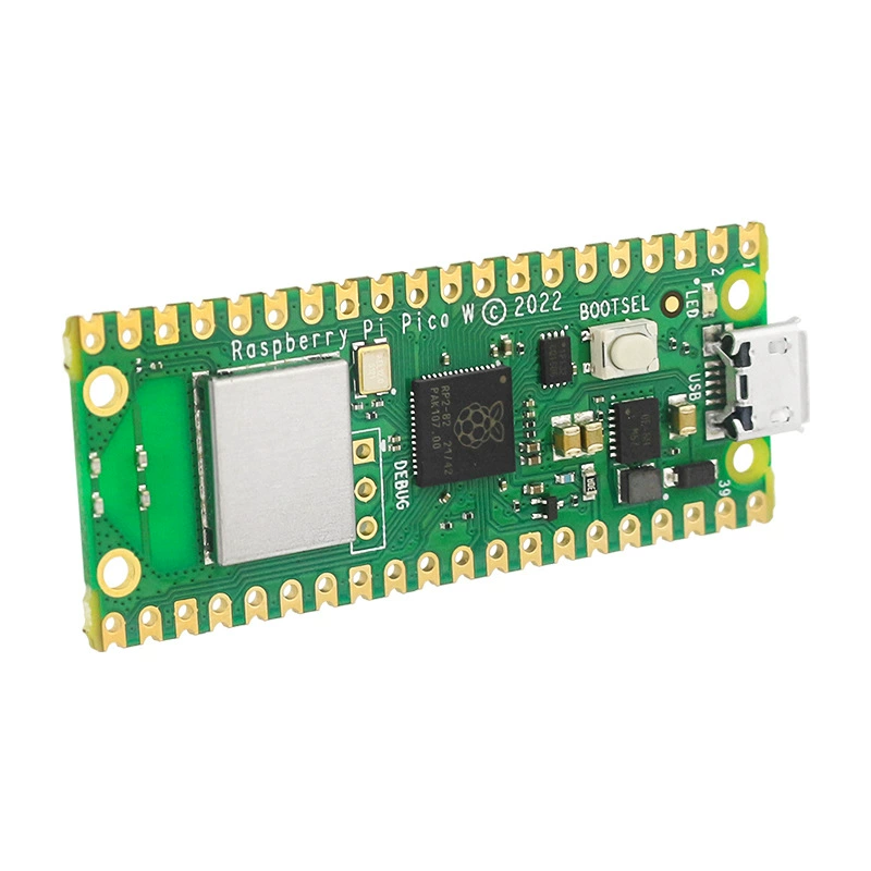 Плата разработки Raspberry Pi Pico W RP2040 с двухъядерным микроконтроллером, плата для программирования на Python, встроенный Wi‑Fi