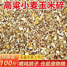 高梁麦子玉米碎混合喂鸽子粮喂鸡玉米碎喂鸡鸭鹅饲料鸡兔仓鼠粮食