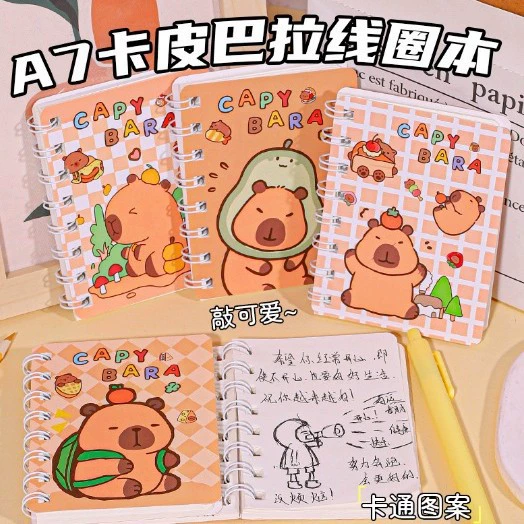 Capybara Coil Book Randomly (1 book)