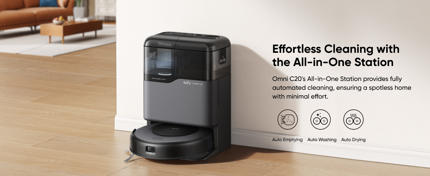Encore Eufy C20 omni/C10 süpürme robotu aksesuarları için uygun aktif karbon dokunmamış toz torbası