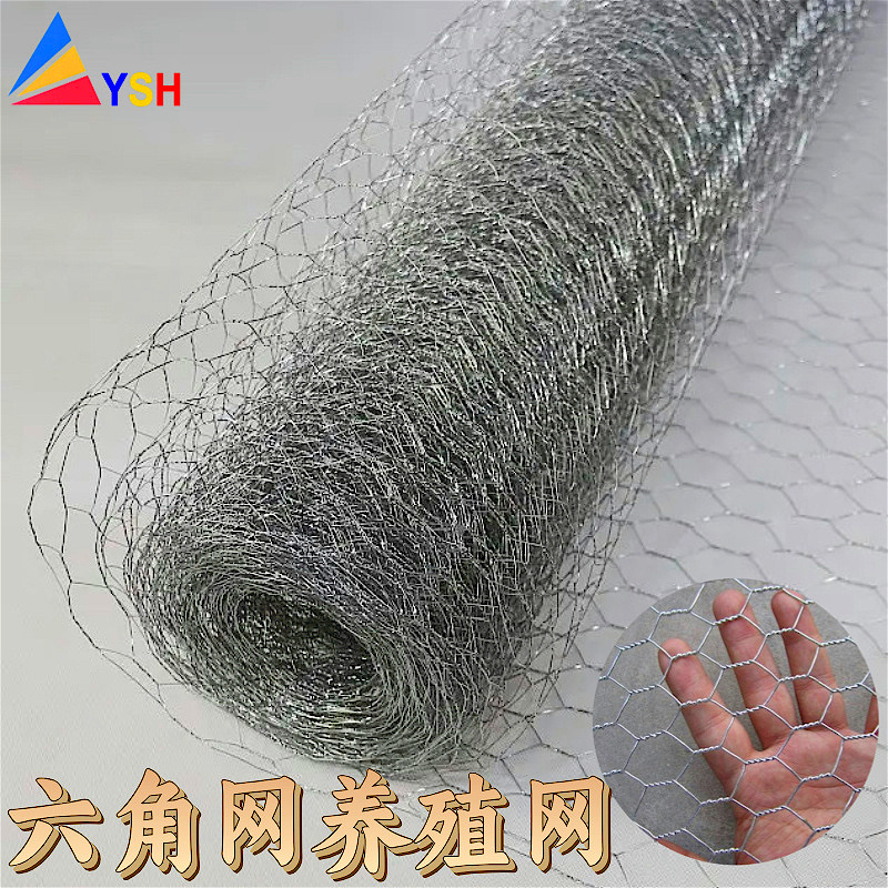 编织动物养殖网河道防汛护坡铁丝网绿化挡墙包塑拧花六角网现货