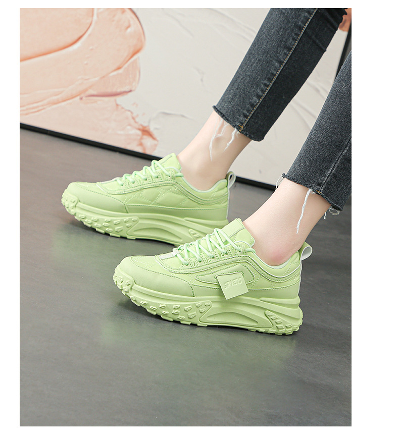 Women's Casual Solid Color Round Toe Chunky Sneakers display picture 6