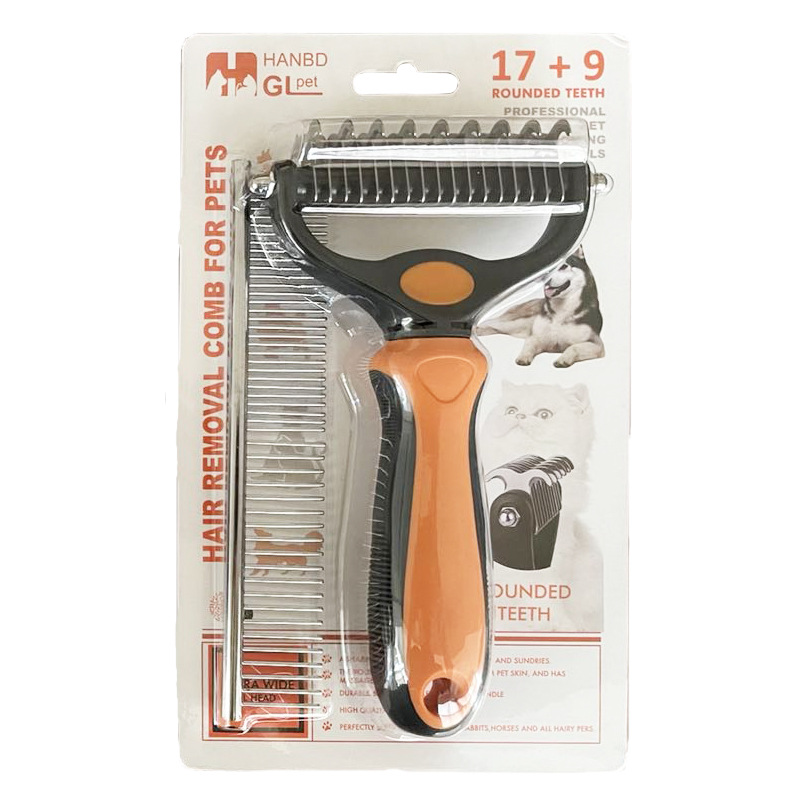 오렌지 + 그냥 빗질 오렌지 종이 카드 세트