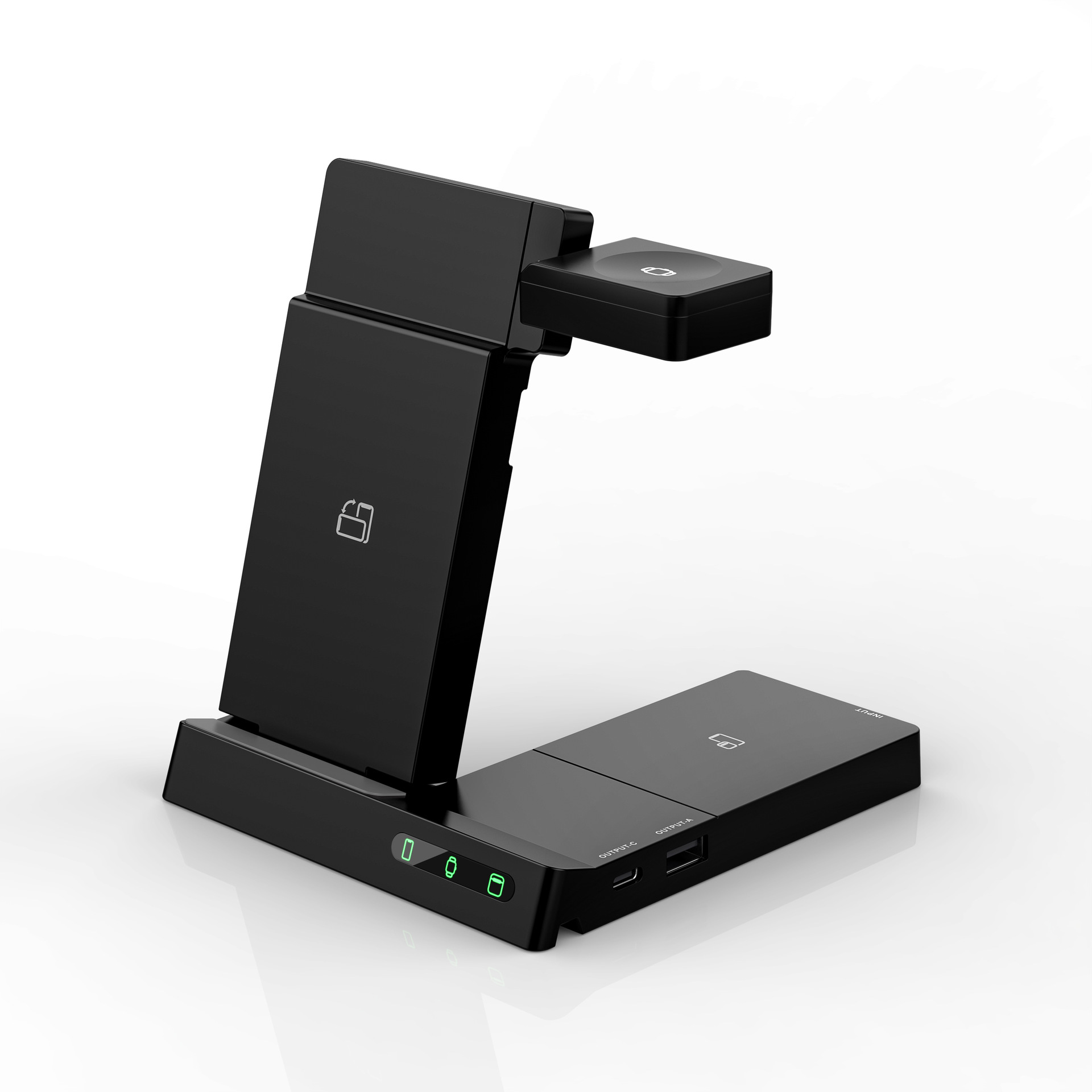 2024 nuevo cargador inalámbrico plegable tres en uno para Apple Samsung Huawei teléfono móvil universal multifunción