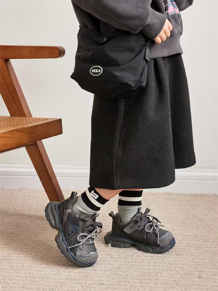Boys' Fleece-lined Sneakers For Autumn And Winter Kids' Footwear_voghion.com