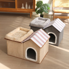 猫の巣、冬の暖かさ、スポットペット用品、オールシーズン対応のユニバーサルペットの巣、折りたたみペットの巣、猫の巣、猫別荘