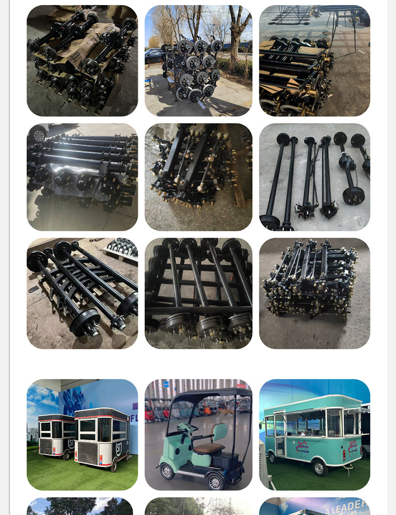 Manufacturer Supplies Dining Car Front Axles, Electric Vehicle Front Axles, Dining Car Rear Axles, Unpowered Axles, and Dining Car Chassis Components