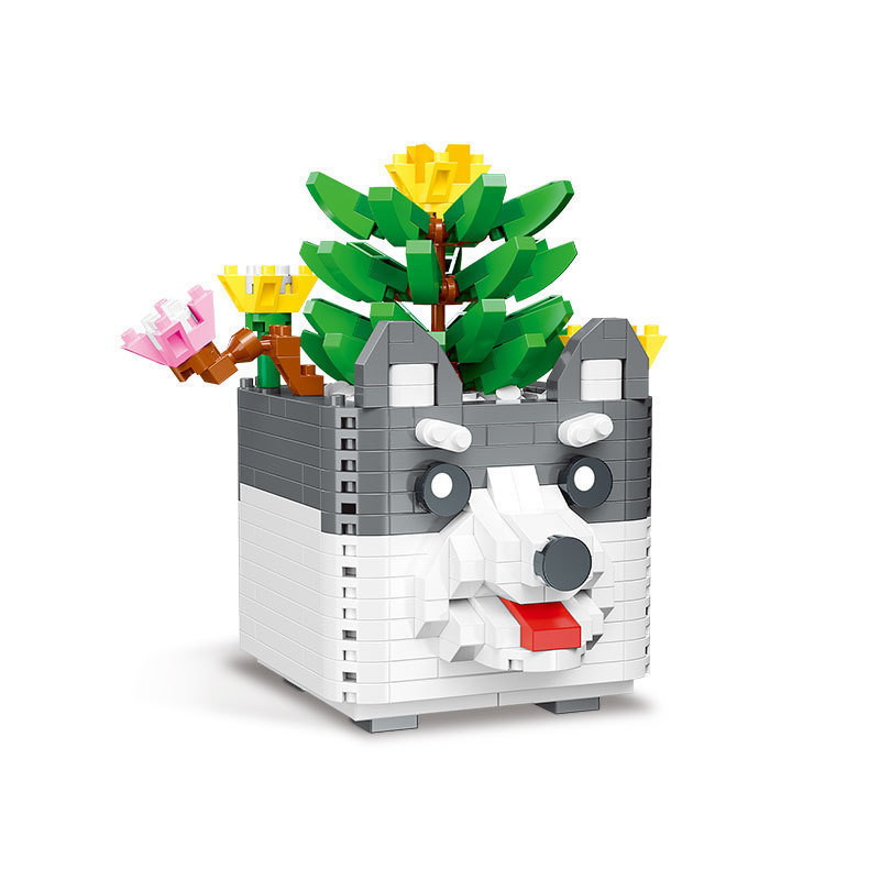 Moyu micro partículas 9700-97010 dibujos animados olla serie juguetes casual montaje bloques de construcción adornos de regalo