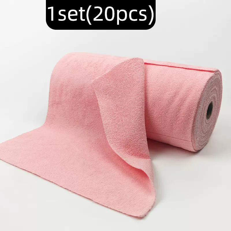 亚马逊懒人手撕厨房抹布保洁洗碗巾加厚吸水去油污多功能毛巾卷