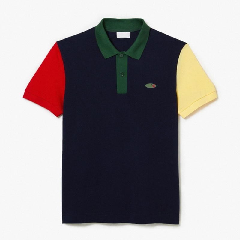 High-Quality New French Crocodile Men's Short-Sleeved Polo Shirt Pure Cotton Color-Blocked Fish Collar Lapel Short-Sleeved T-Shirt for Men High-Quality New French Crocodile Men's Short-Sleeved Polo Shirt Pure Cotton Color-Blocked Fish Collar Lapel Short-Sleeved T-Shirt for Men