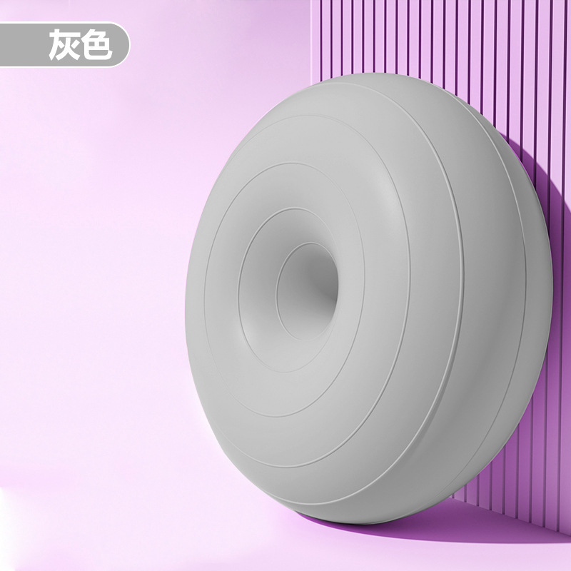 Pelota de yoga de pilates donut bola de manzana engrosada a prueba de explosiones ejercicio fitness recuperación posparto equilibrio estable hemisferio