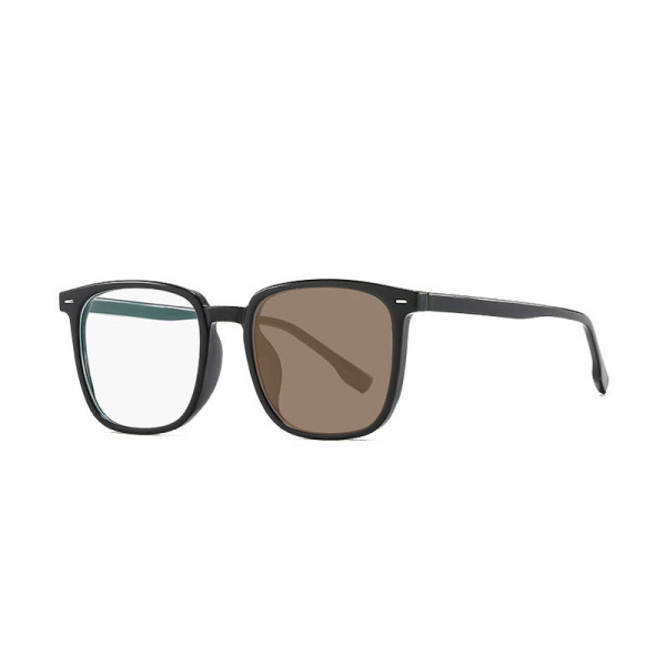 2025 new photosensitive color-changing myopia glasses men's non-face…