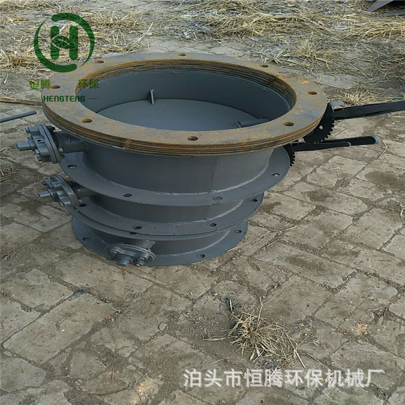单轴圆风门手动气动通风挡板阀700型手动调节蝶阀冷风阀风阀厂家
