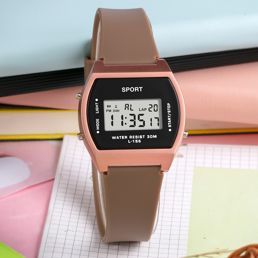 Nueva tendencia juvenil estudiantes al aire libre reloj electrónico alarma multifuncional reloj electrónico de luz nocturna