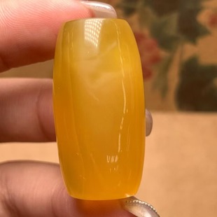 Natural Beeswax Russian Barrel Beads Chicken Fat Yellow Waxy Rich Necklace Shape Round and Full Pendant Accessories