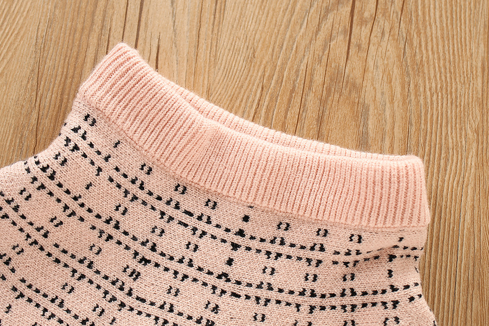 Pull pour enfants, nouvelle édition coréenne, petite fille, à la mode, col Polo, Cardigan tricoté deux pièces, 2023_voghion.com