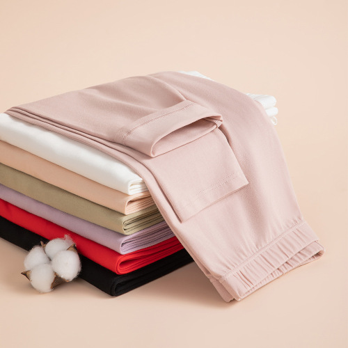 Pure cotton autumn trousers for women, spring and autumn underwear, cotton wool trousers, thin leggings, versatile pajama pants