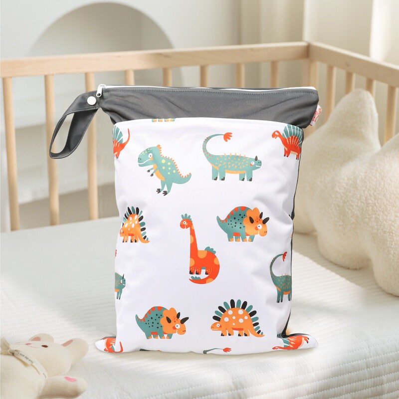 Cross-border in stock Nordic Animal Printing Baby Room Storage Hanging Bag Dry and Wet Separation Double-layer Waterproof Bag Wetbag Cross-border in stock Nordic Animal Printing Baby Room Storage Hanging Bag Dry and Wet Separation Double-layer Waterproof Bag Wetbag