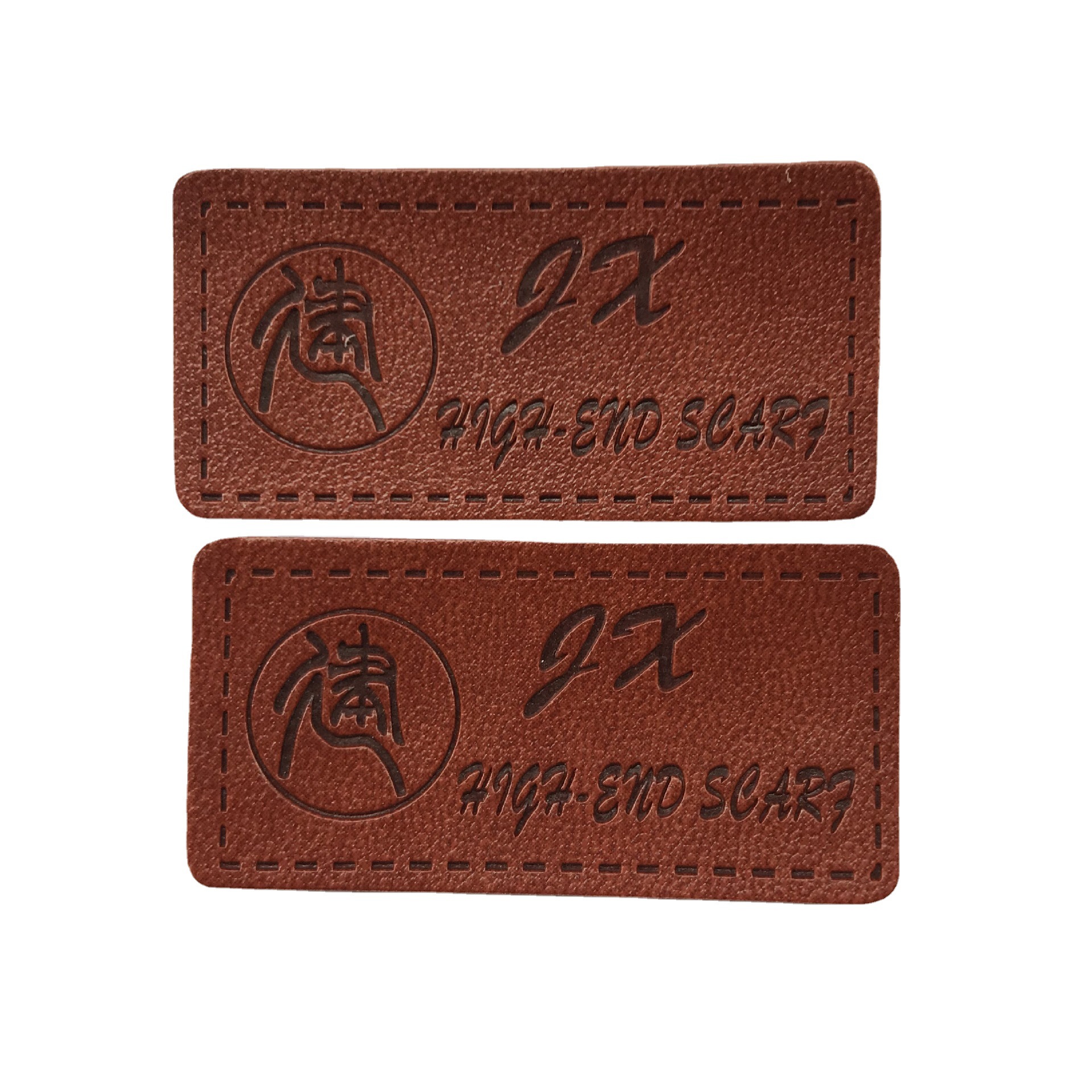 供应服装商标,皮标牌  变色PU皮商标 PVC软皮标